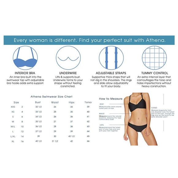 Athena Swim Ruffle Waist Tankini Size 6 Small Samba Solids Royal Blue Modest - Picture 7 of 7